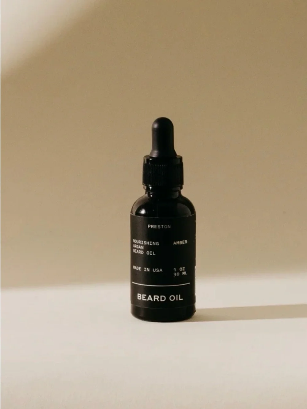 Preston Amber Nourishing Argan Beard Oil 1 oz NWOT
